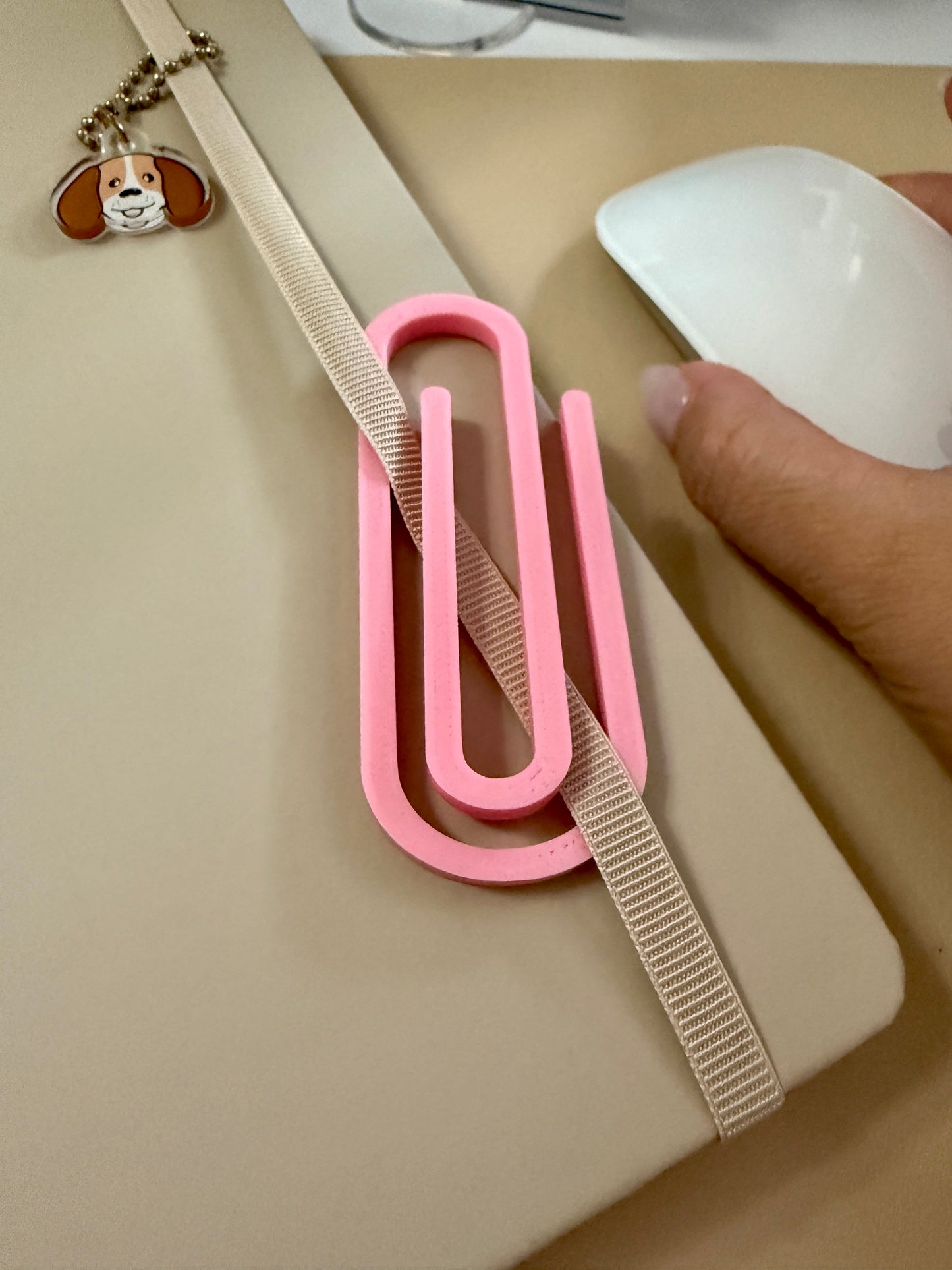 Maxi clip pink - graffetta maxi rosa in Pla