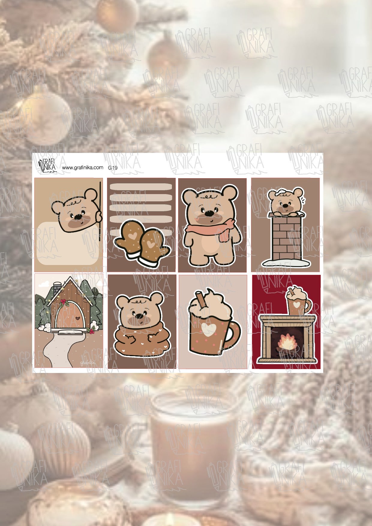 G19 - teddybear - cozy christmas time