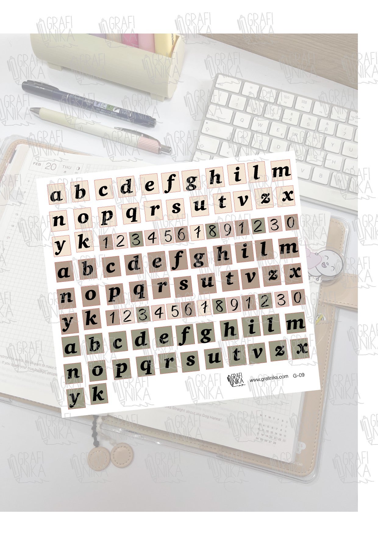 G9 - stickers alfabeto