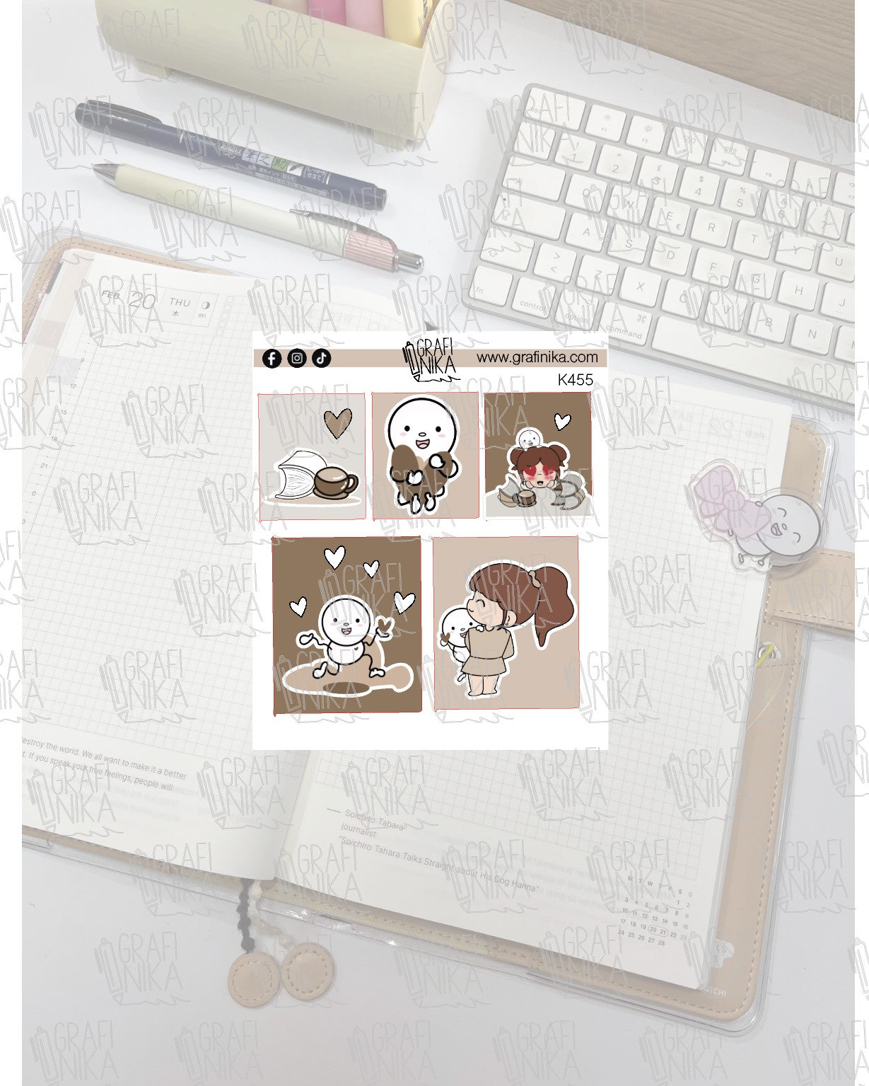 K455 - BOX DECORATIVE PER AGENDE - plan Vicky e Niko