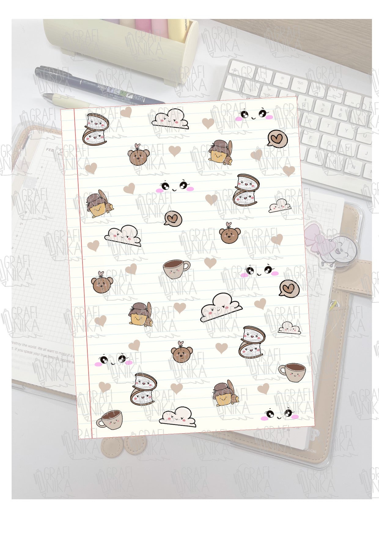 Pagine A5 adesive per Journaling