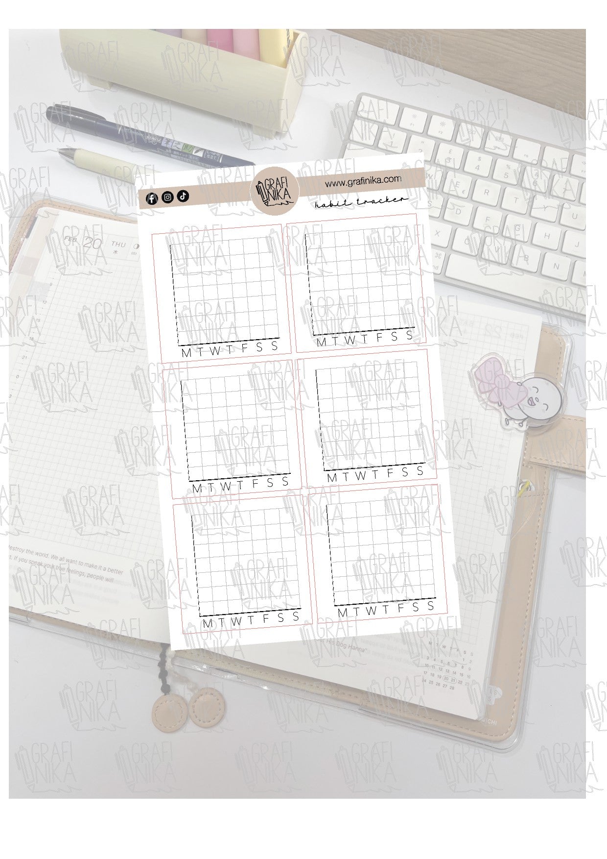 habit tracker - grafico per tracciare le abitudini settimanali