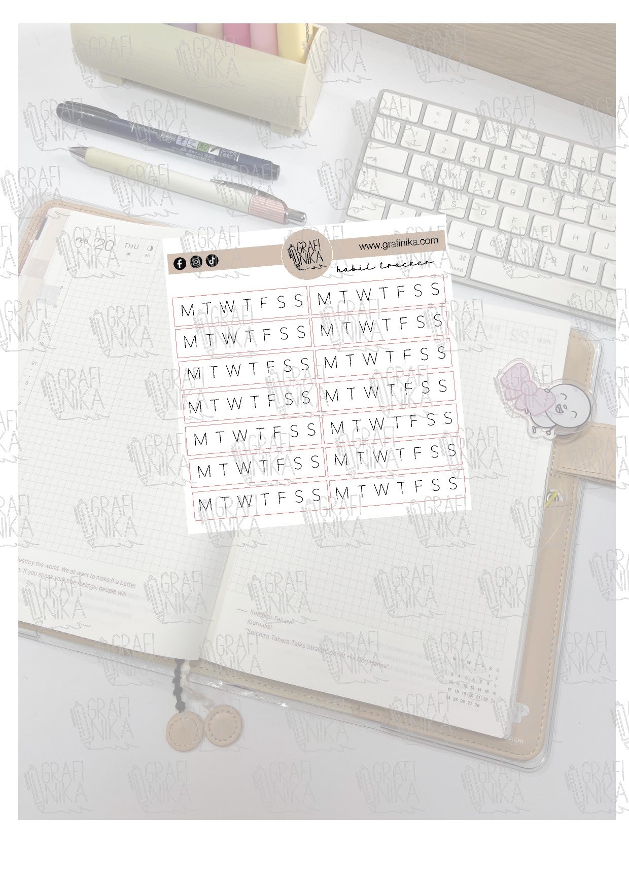 tracker - sticker giorni della settimana