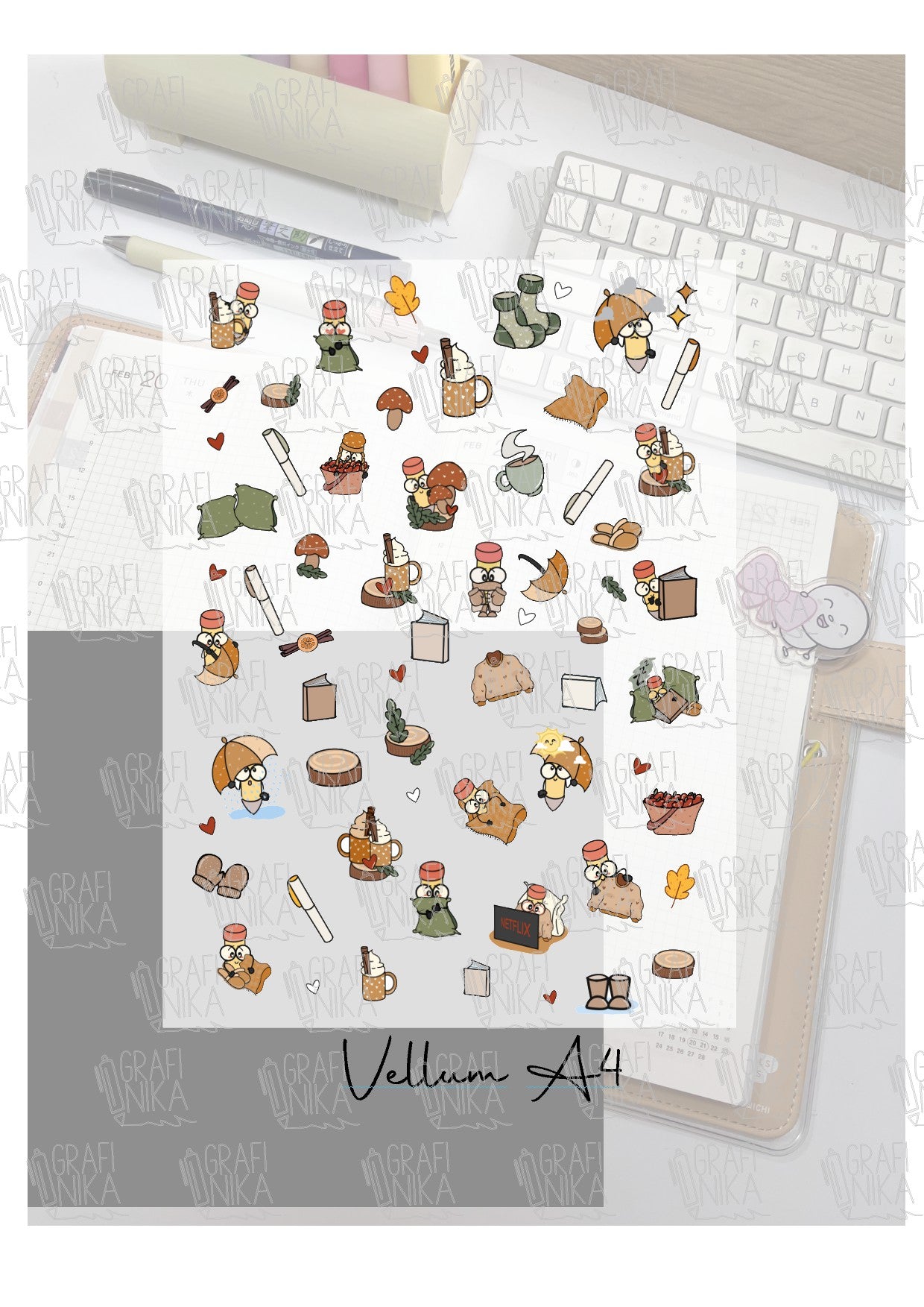 vellum autunnale Sweet Pencil A5