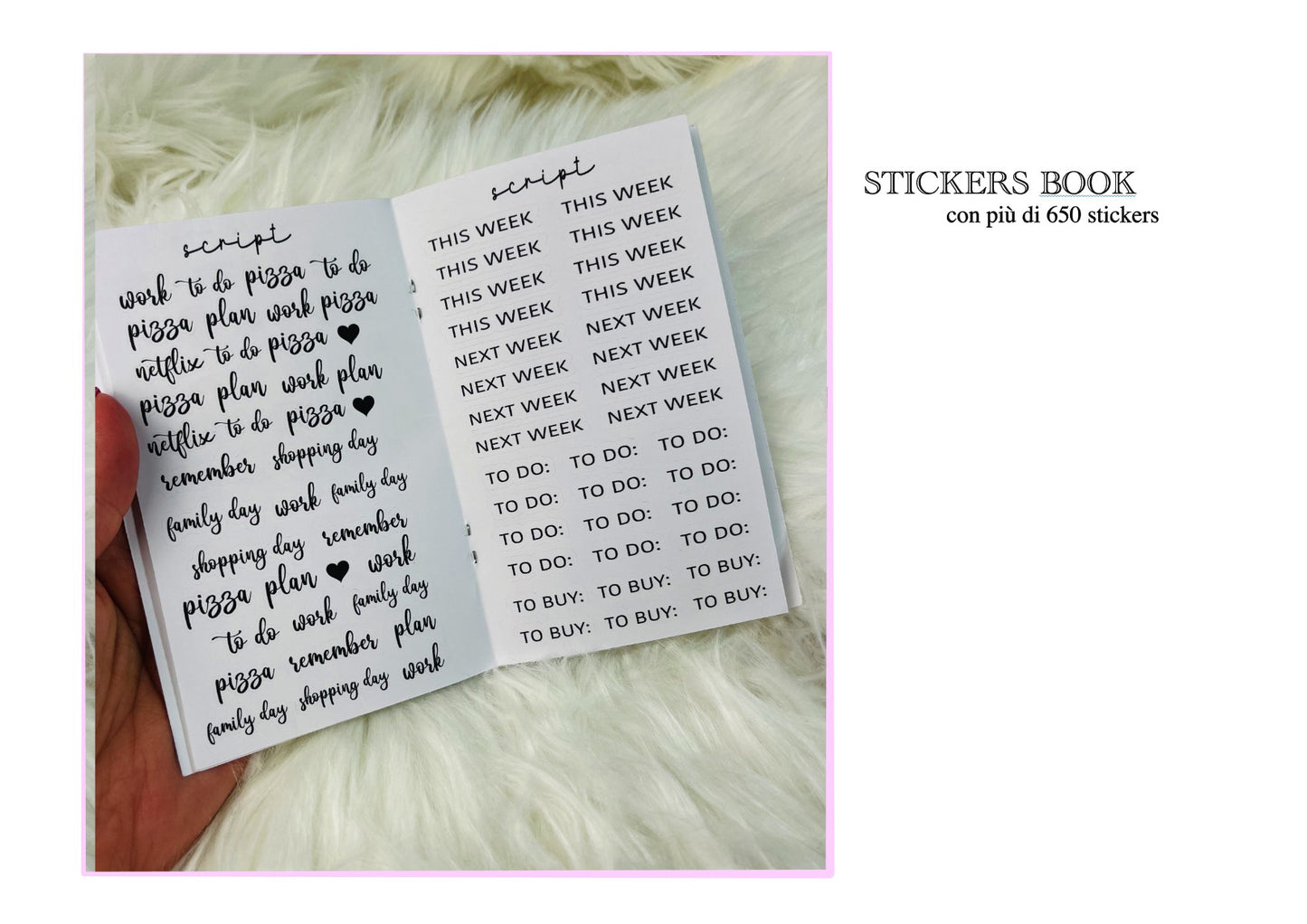 A6 stickers book - più di 650 stickers