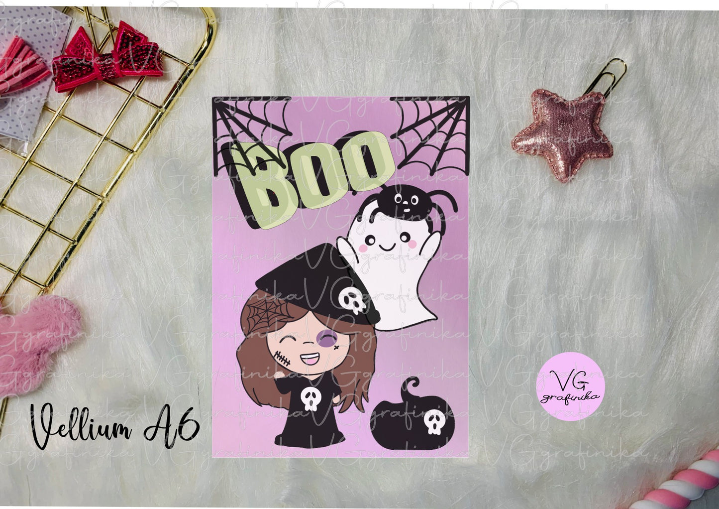 vellum - halloween boo - vicky