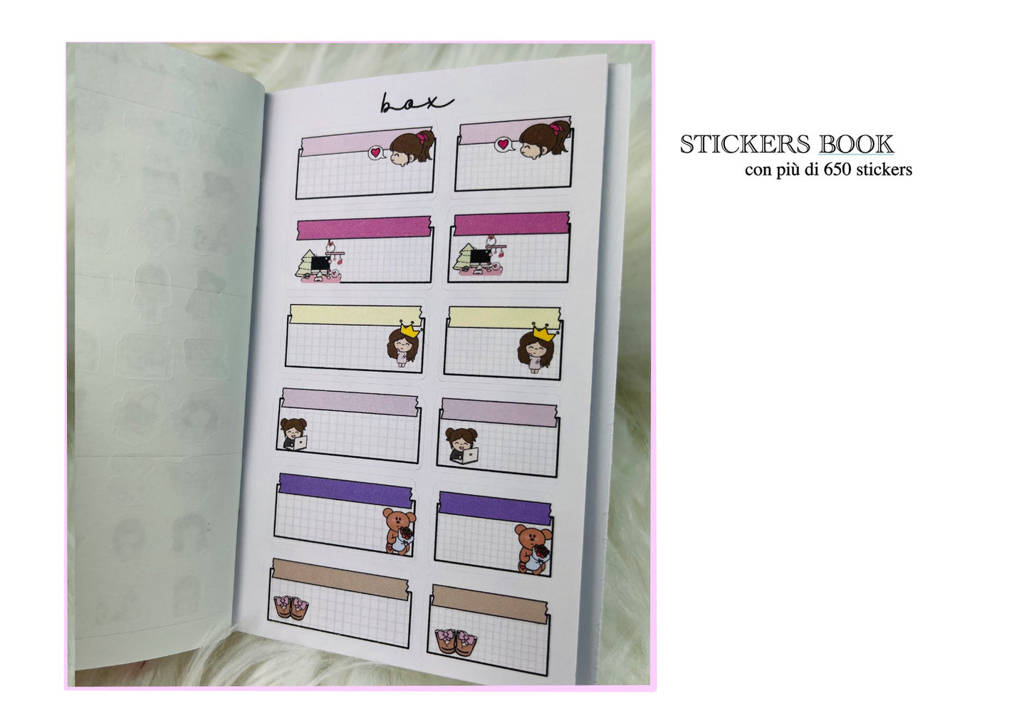 A6 stickers book - più di 650 stickers