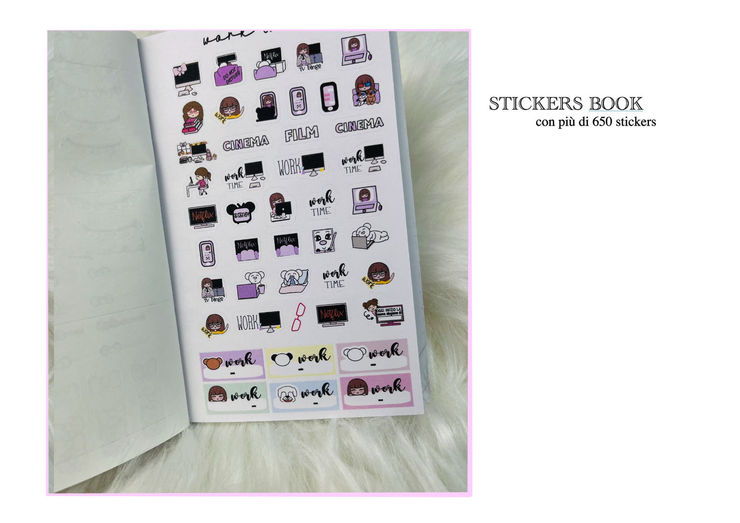 A6 stickers book - più di 650 stickers