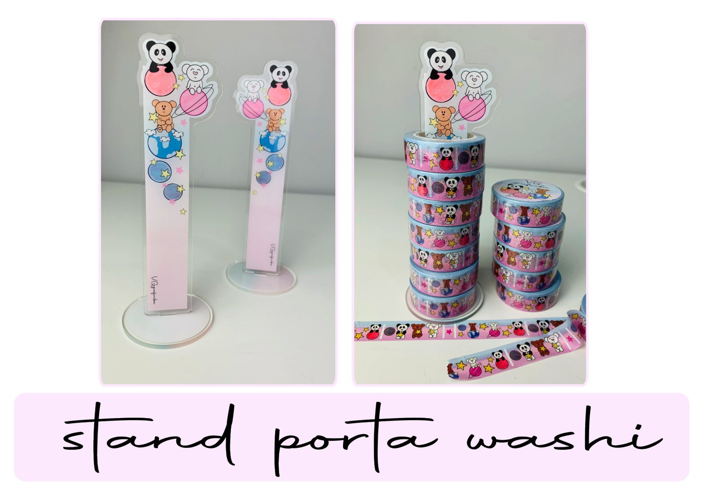 Standing washi - Universe - washi tower