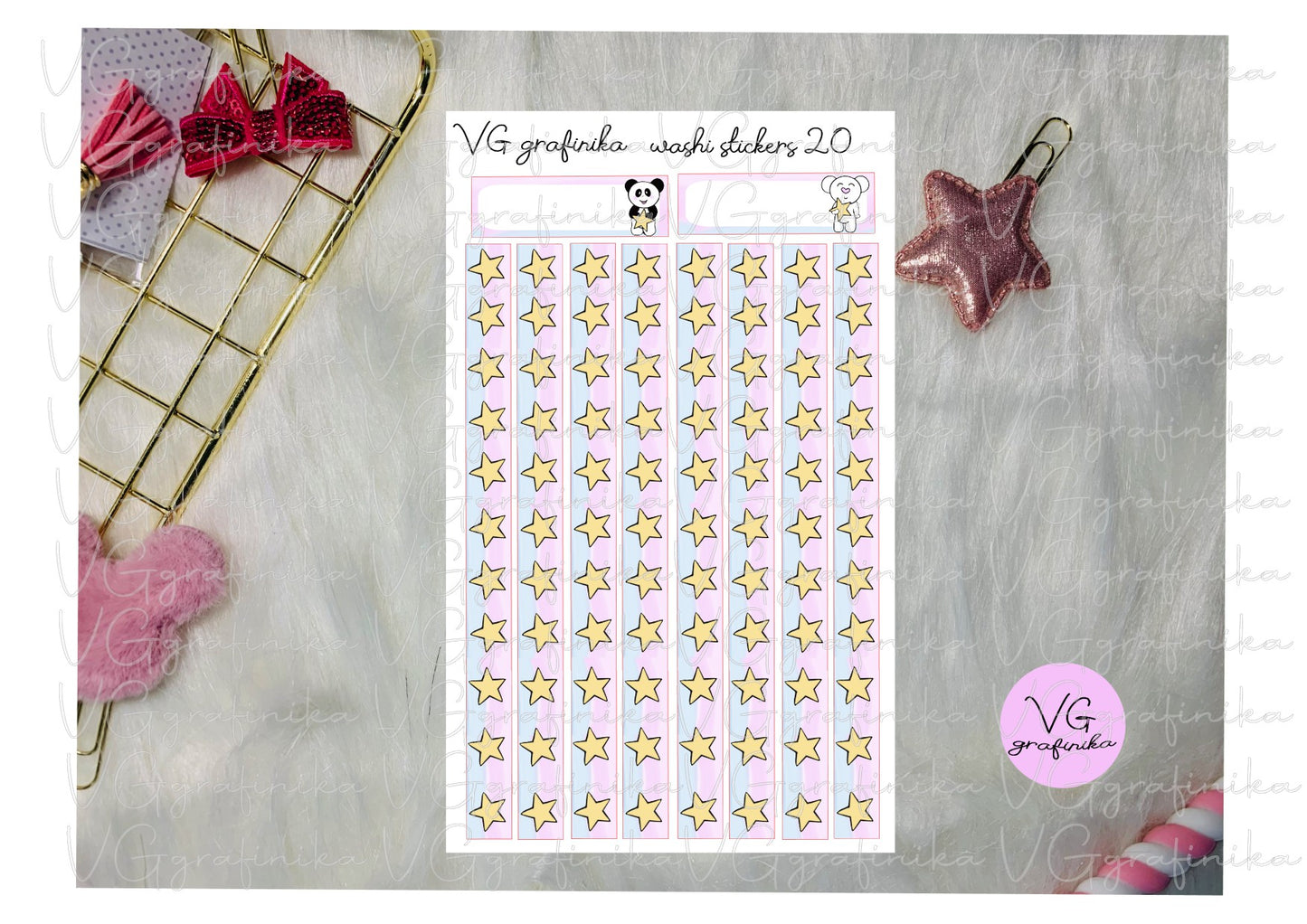 washi stickers 20 - universe