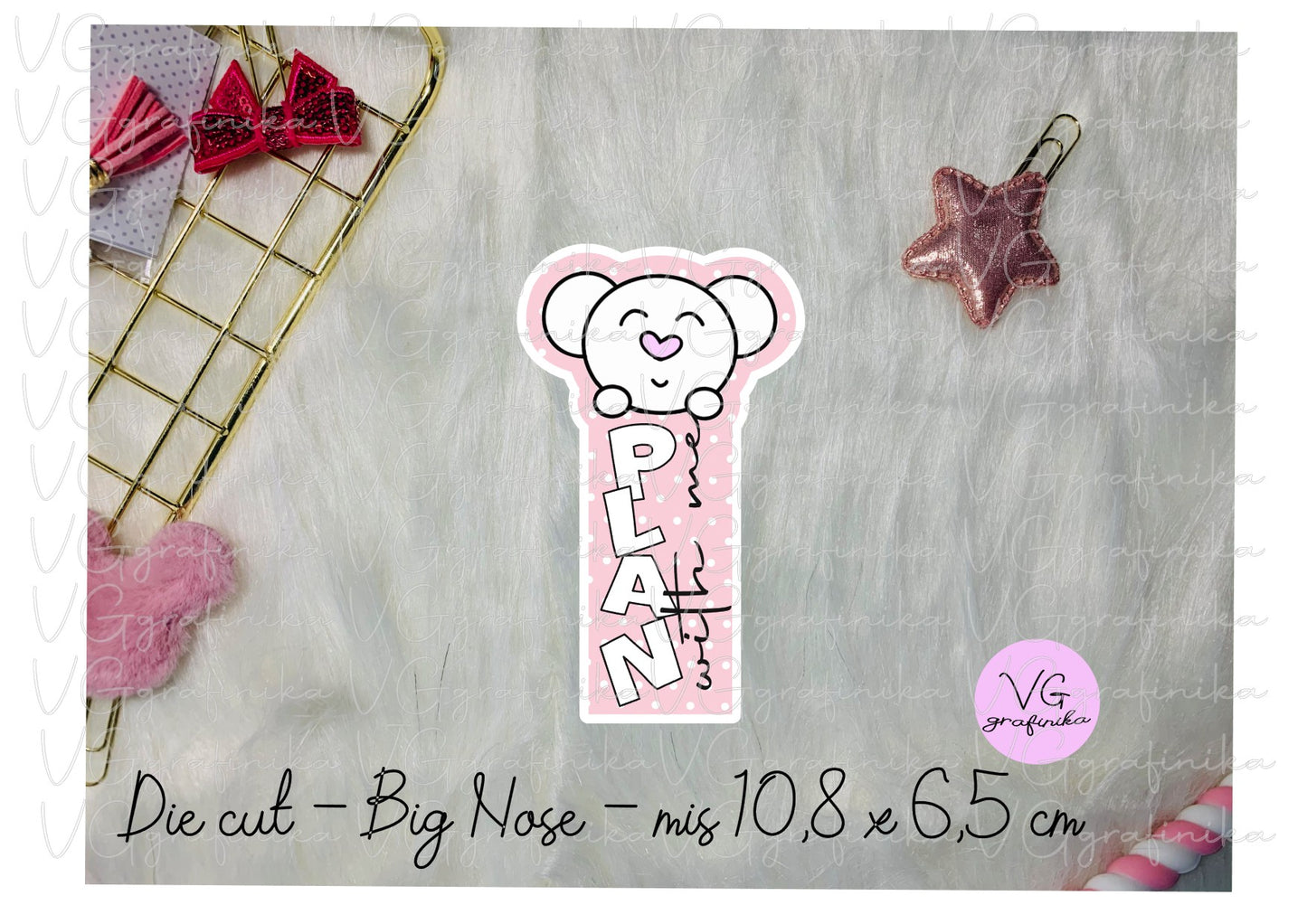 die cut Big Nose - plan with me -