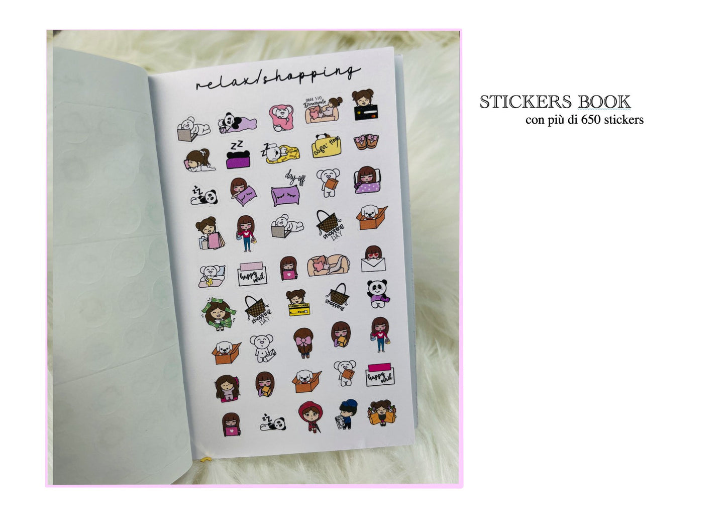 A6 stickers book - più di 650 stickers