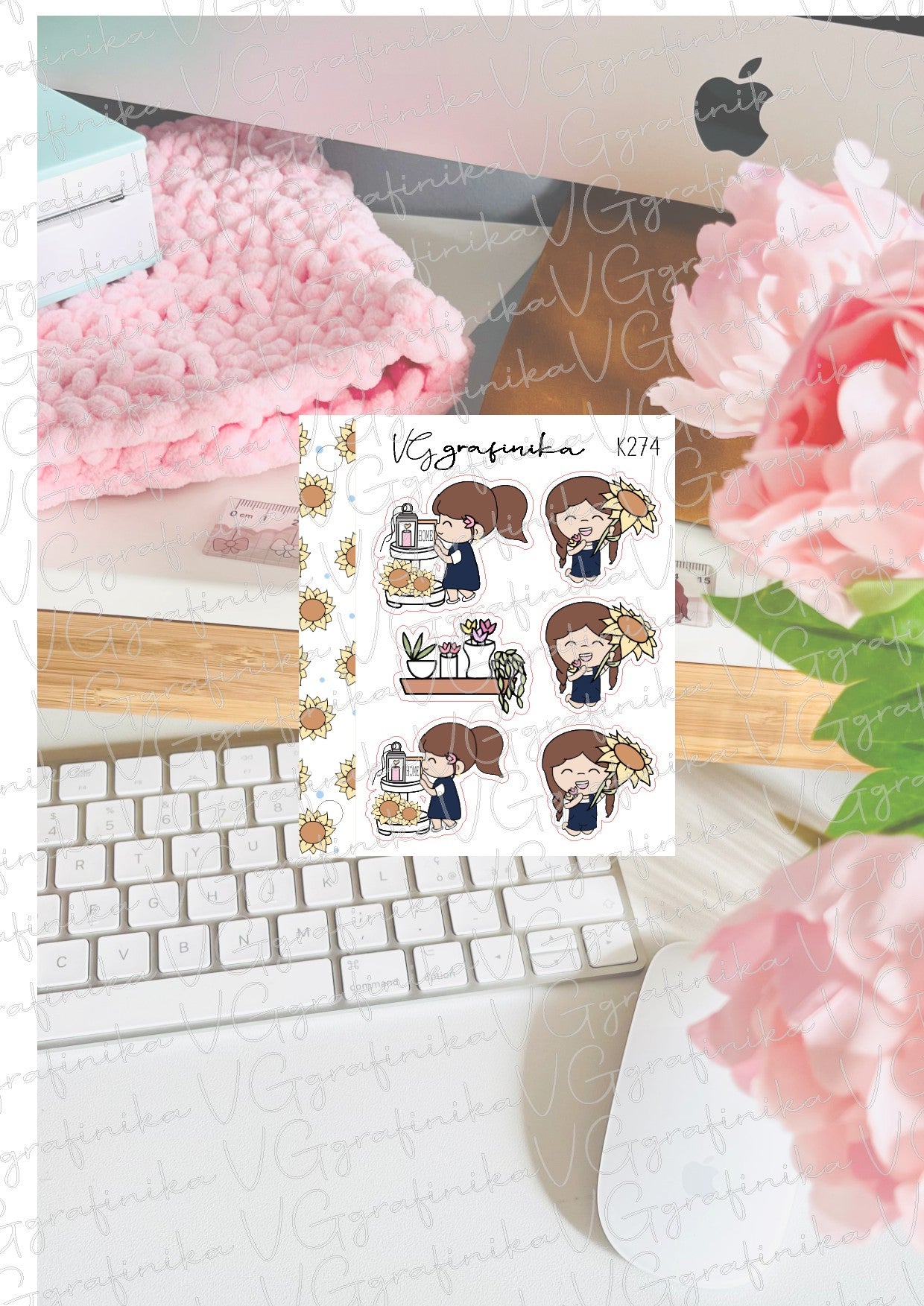 K274 - Decorazione - Sweet Vicky sunflowers