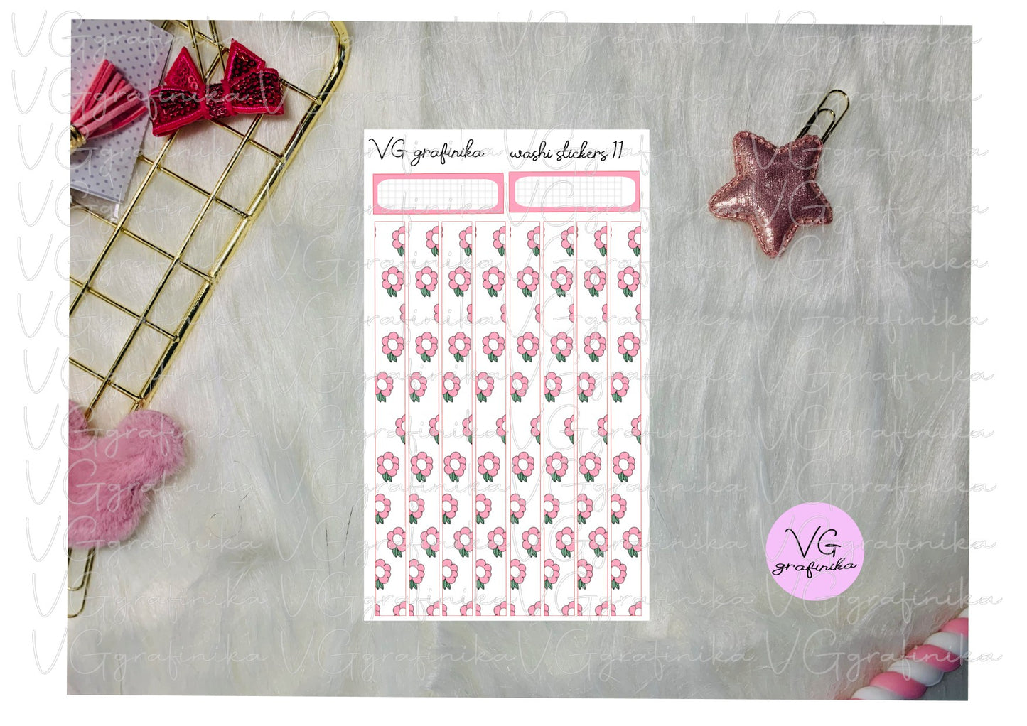washi stickers 11 - spring