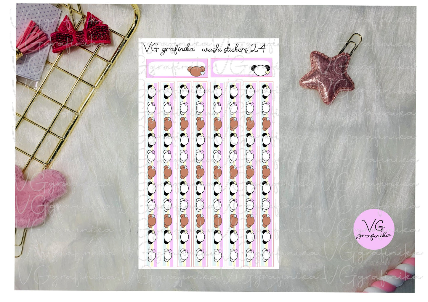washi stickers 24 - capocce