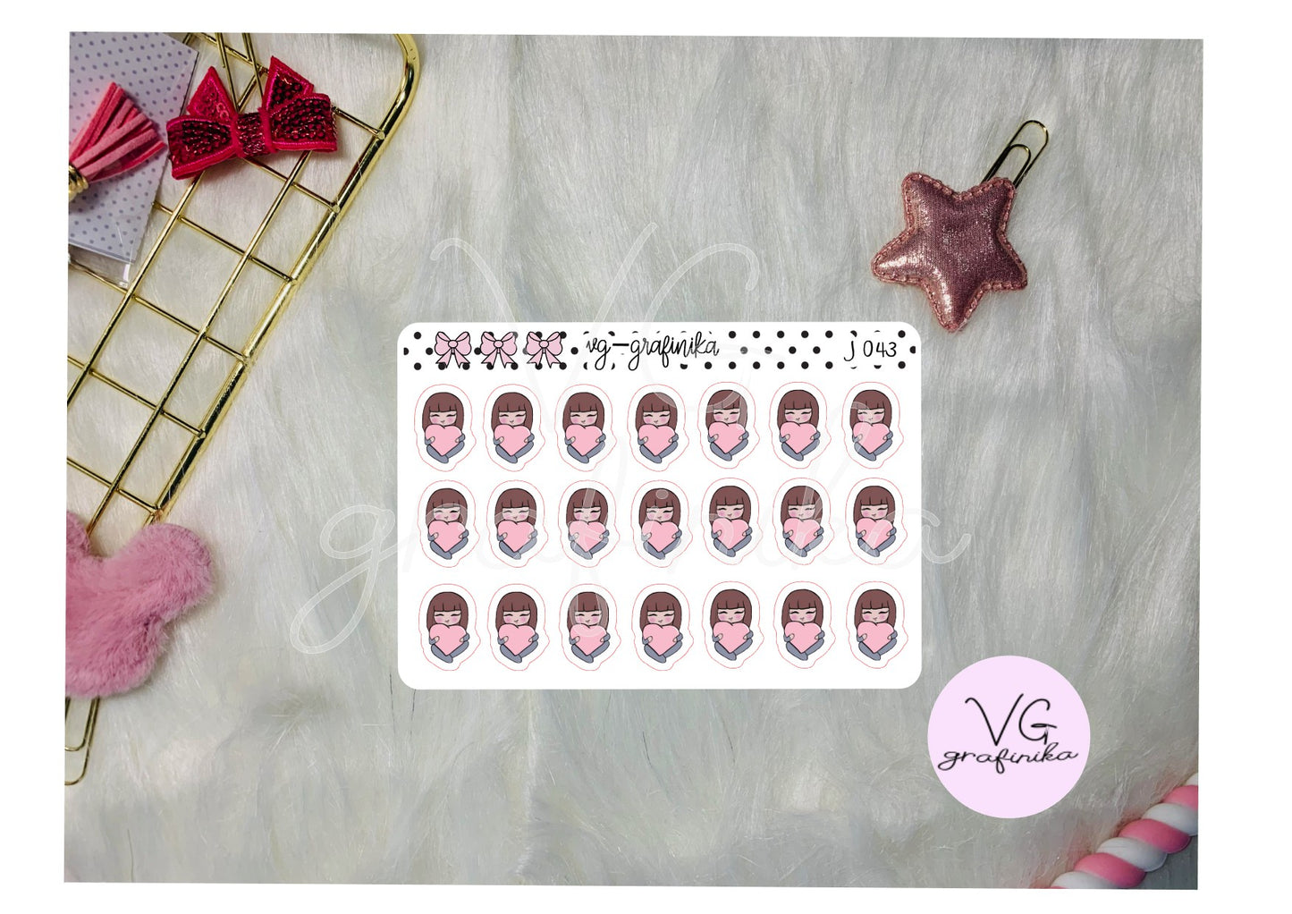 J-043 juliet sweet pink heart