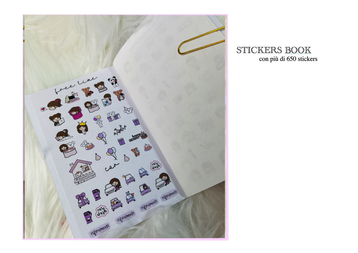 A6 stickers book - più di 650 stickers