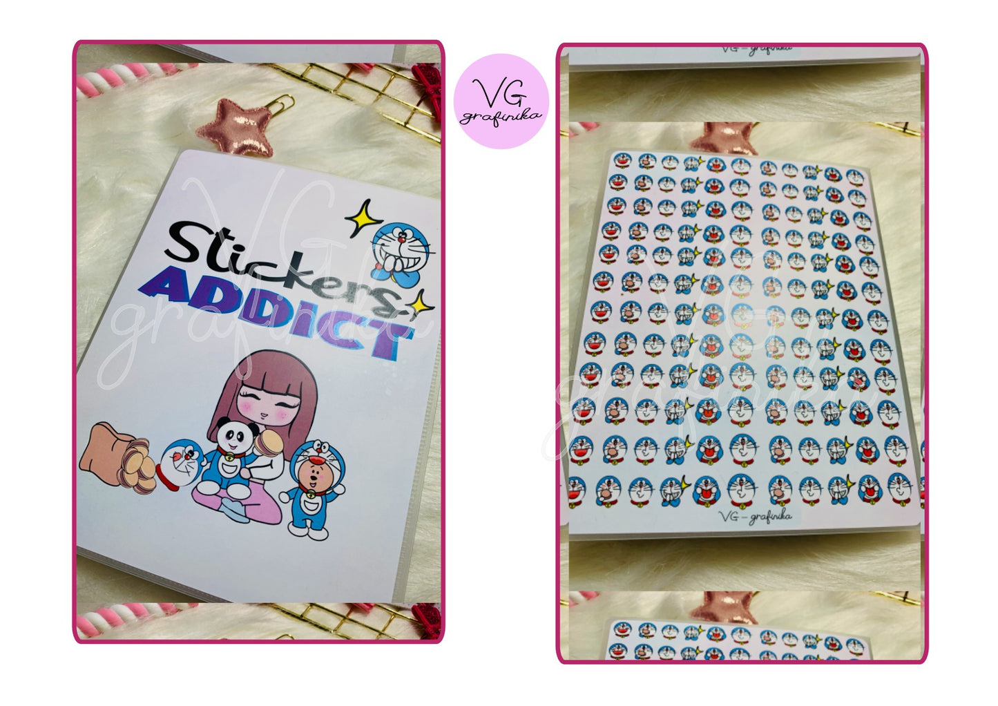 Sticker's Album big - slim Doraemon Bamboo