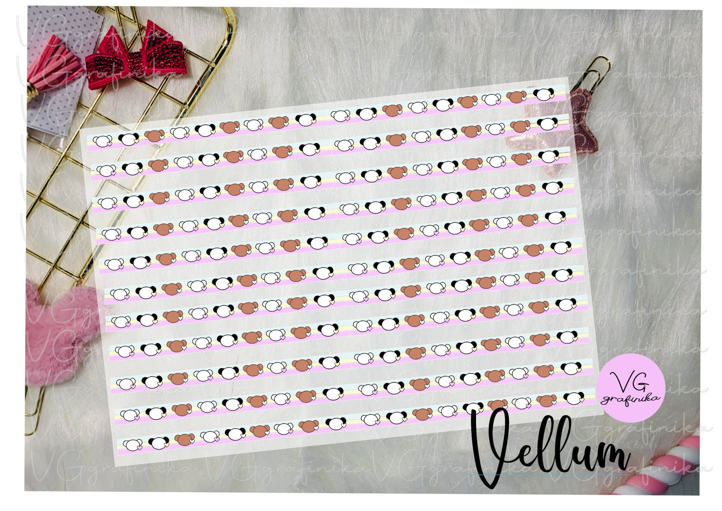 vellum A4 - capocce pastellose