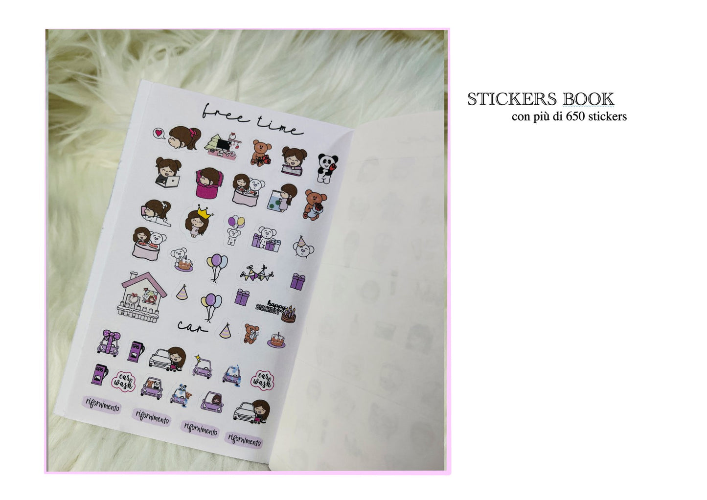 A6 stickers book - più di 650 stickers