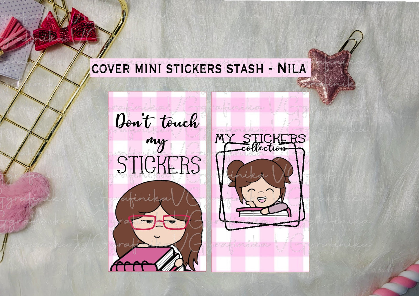 Cover mini stickers stash by Nila _ Vicky don't touch my stickers!