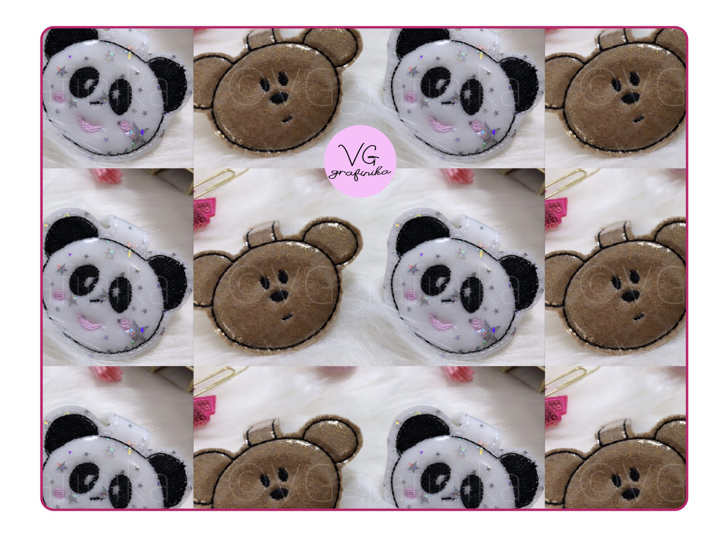 Magnetic Clip Bamboo white