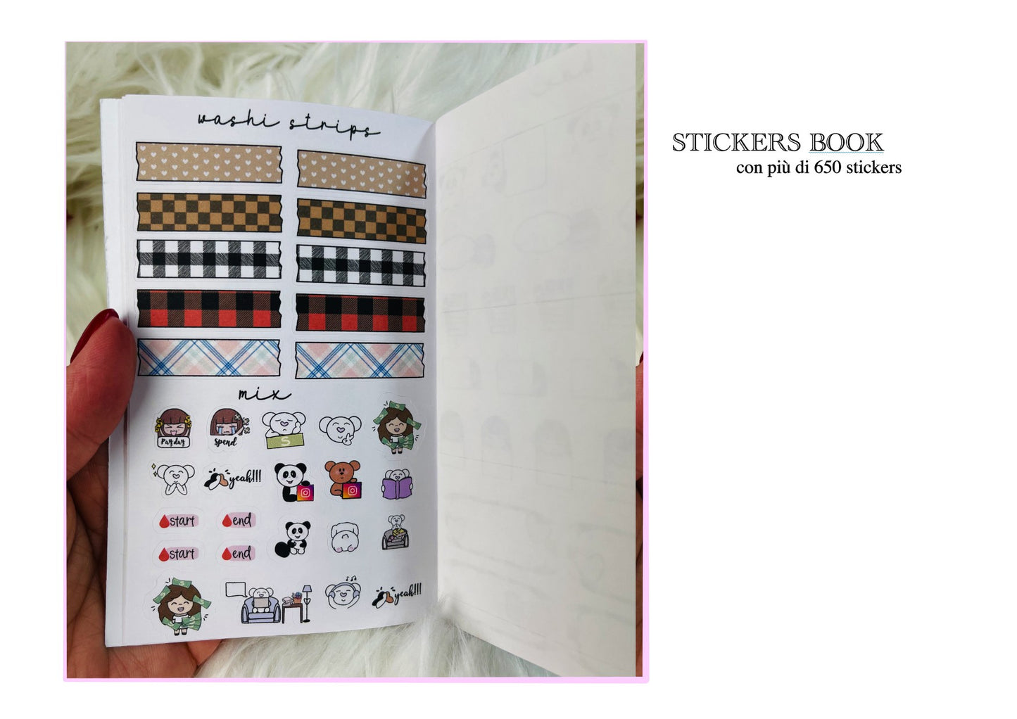 A6 stickers book - più di 650 stickers