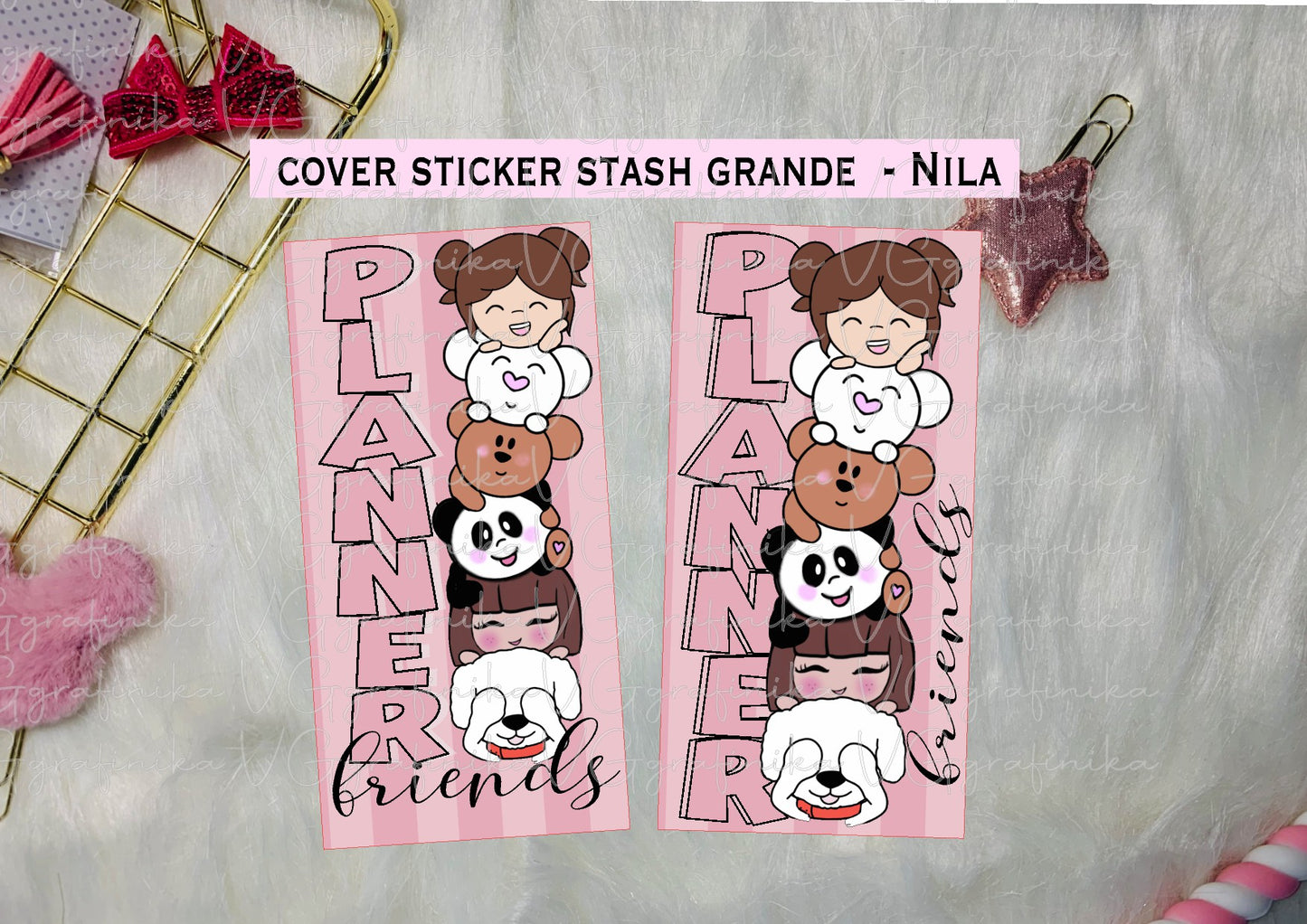 Cover grande stickers stash by Nila _ planner friends