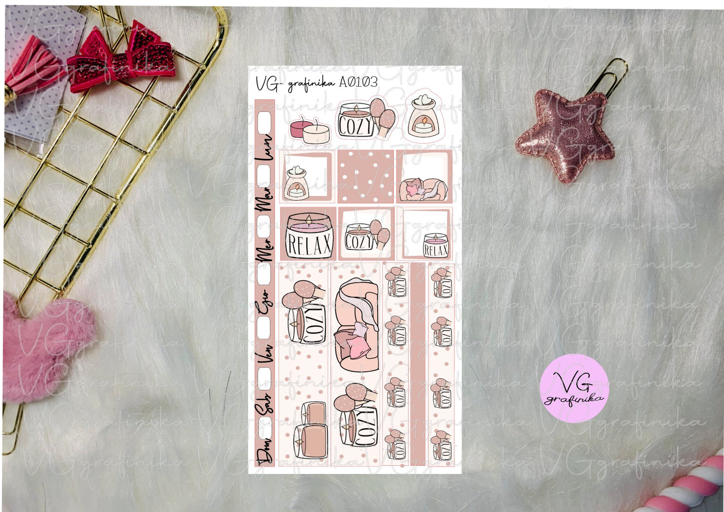 A103 - cozy time - candle
