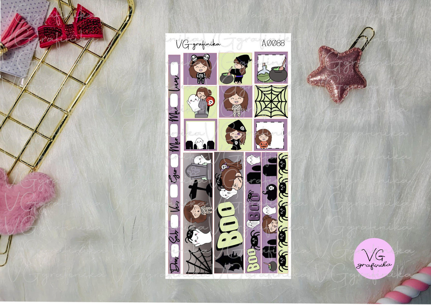 A 0088 hobonichi weeks - vicky - happy halloween