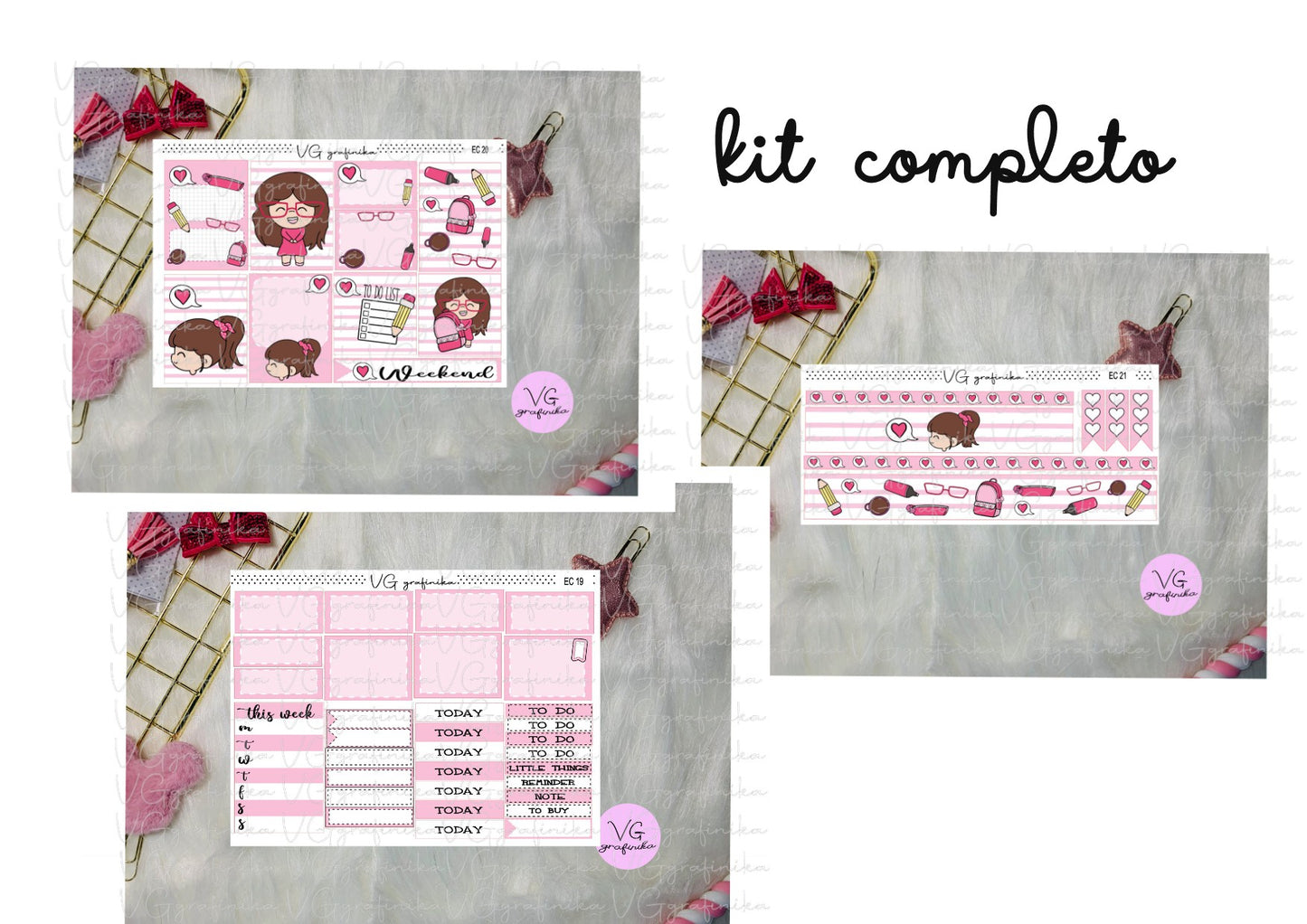 ERIN CONDREN - vicky backtoschool - pink