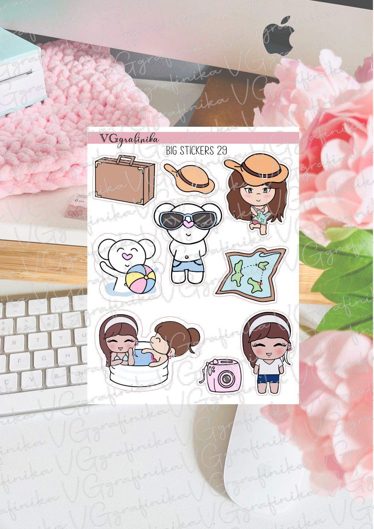 BIG STICKERS 29 - summer time