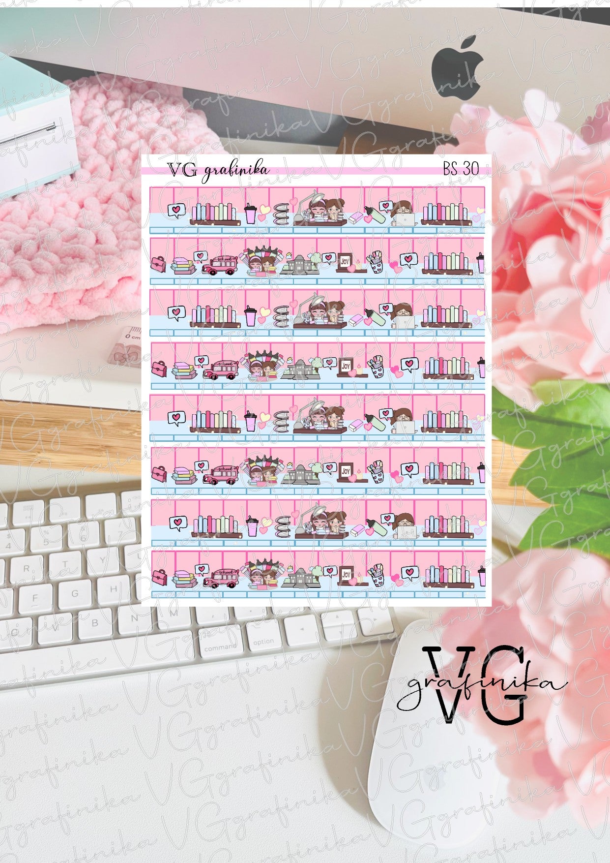 BS 30 - Washi strips back to school Vicky e Juliet