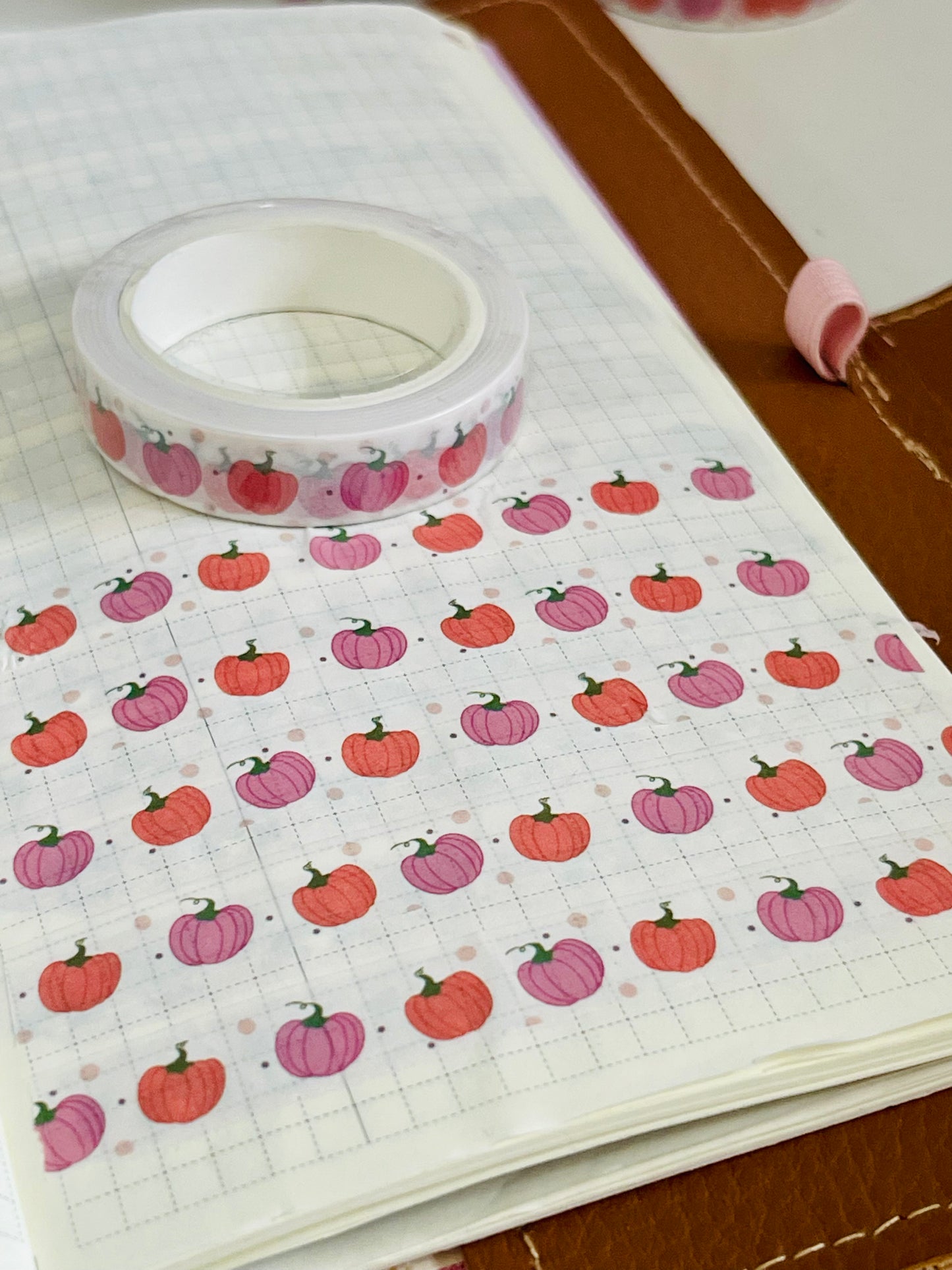 washi tape 1cm x 10 mt - zucchette autunnali