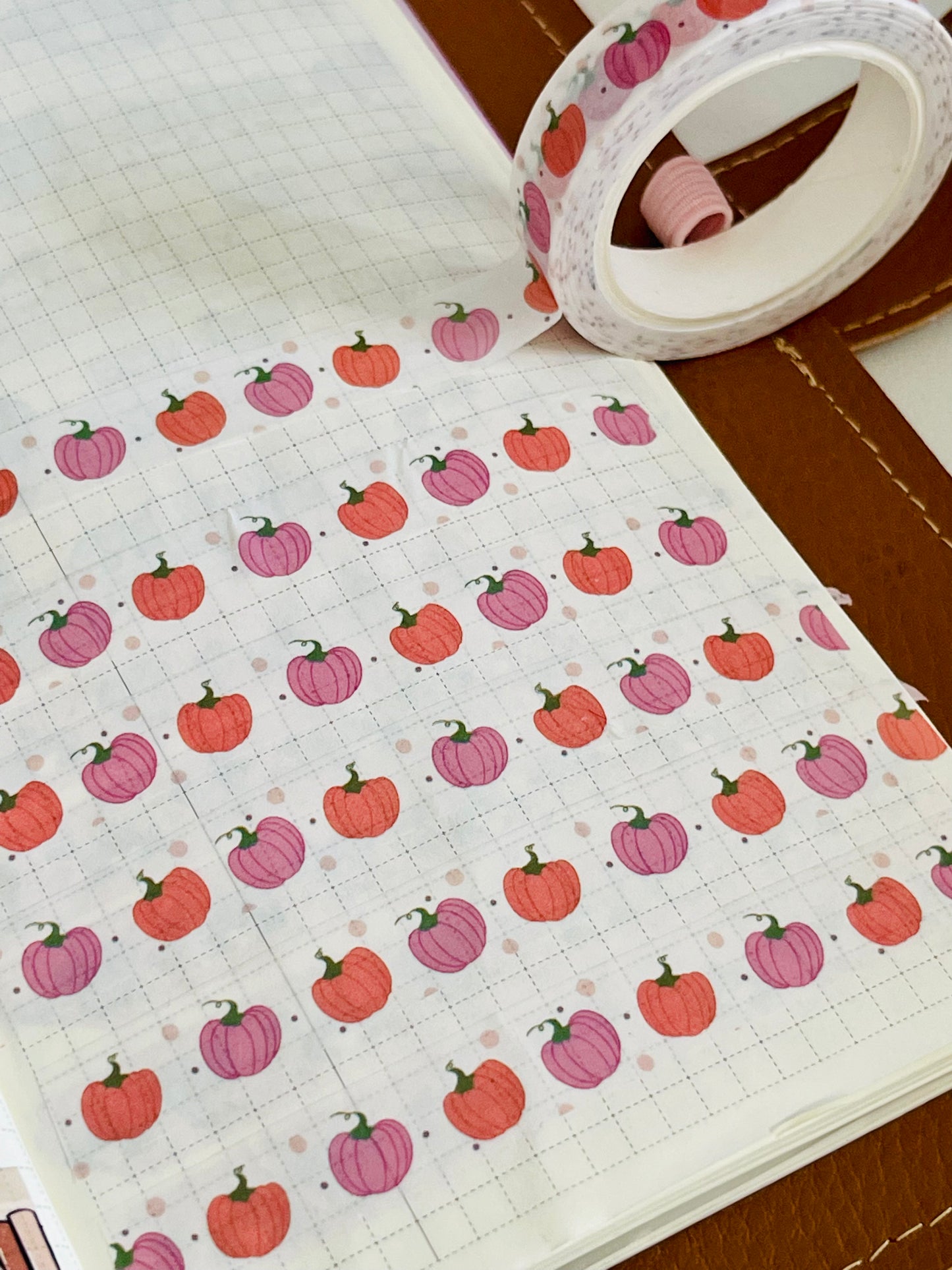 washi tape 1cm x 10 mt - zucchette autunnali