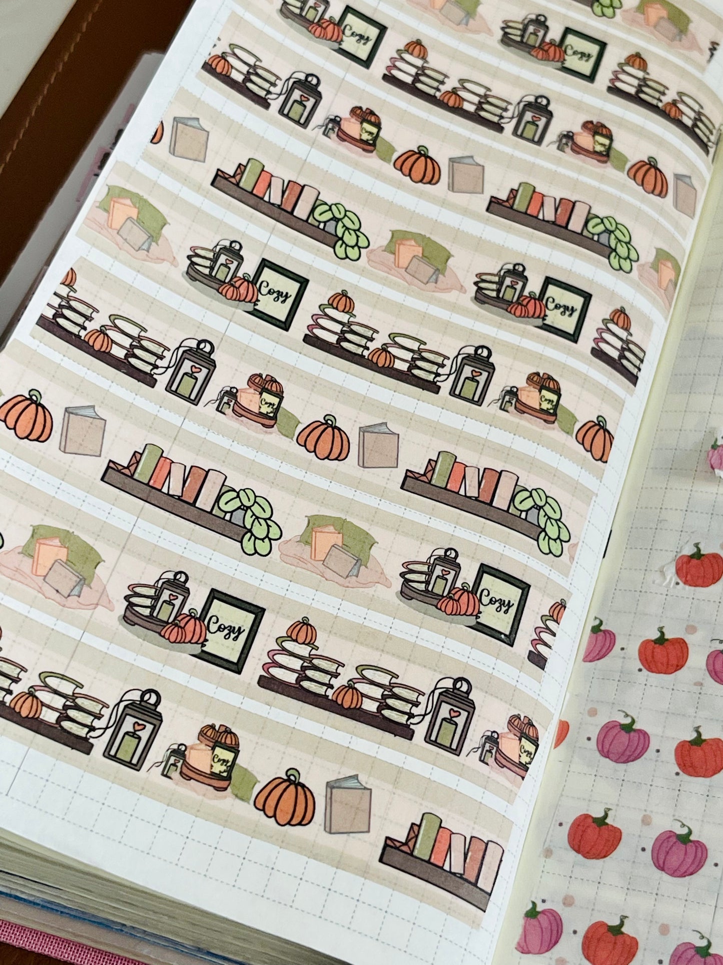 washi tape 1,5 cm x 10 mt - cozy fall