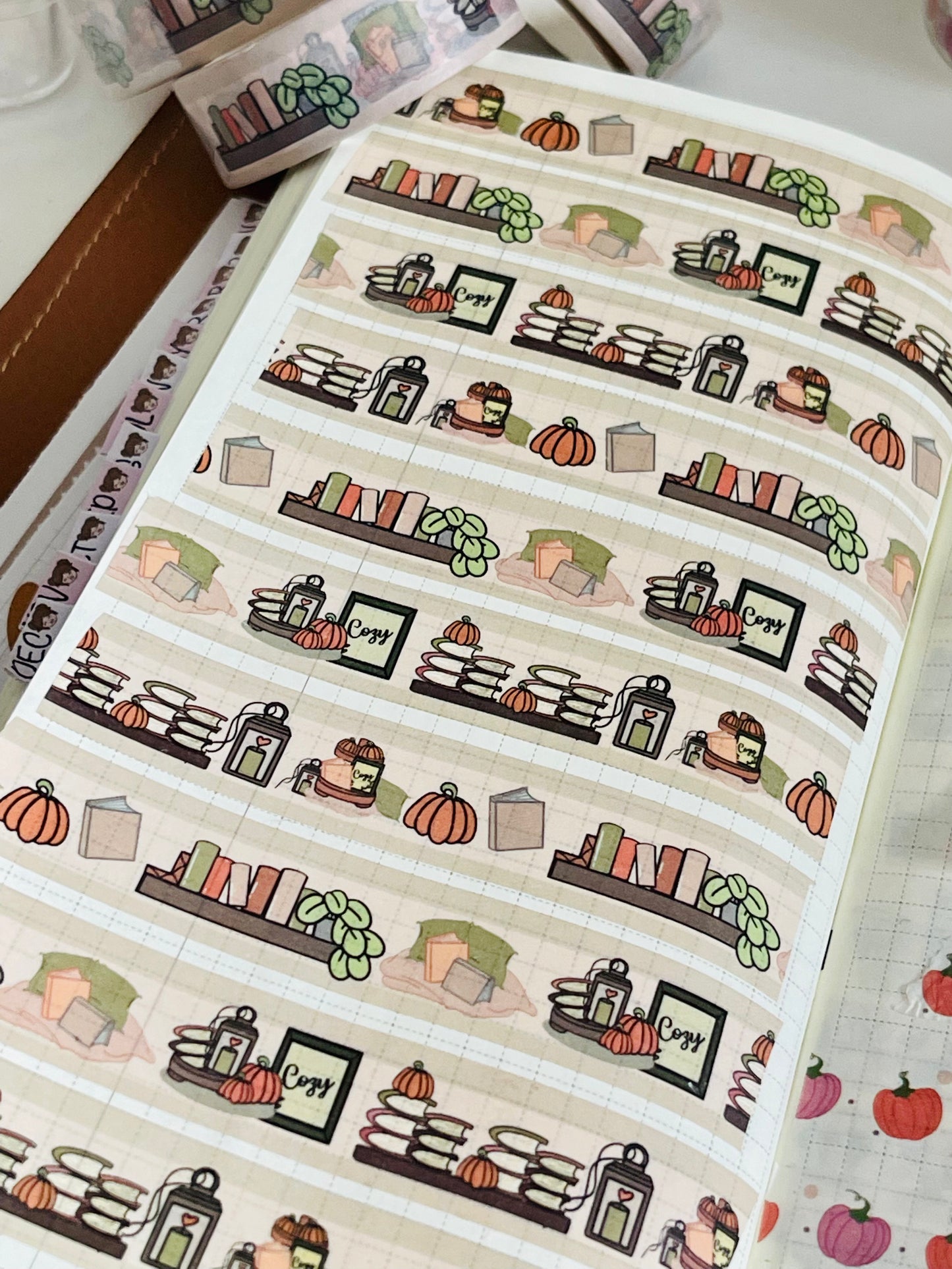 washi tape 1,5 cm x 10 mt - cozy fall