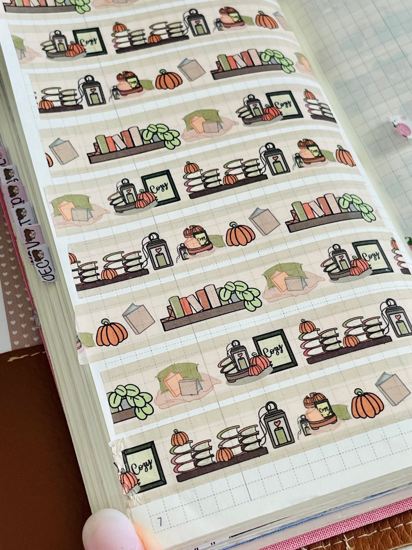 washi tape 1,5 cm x 10 mt - cozy fall