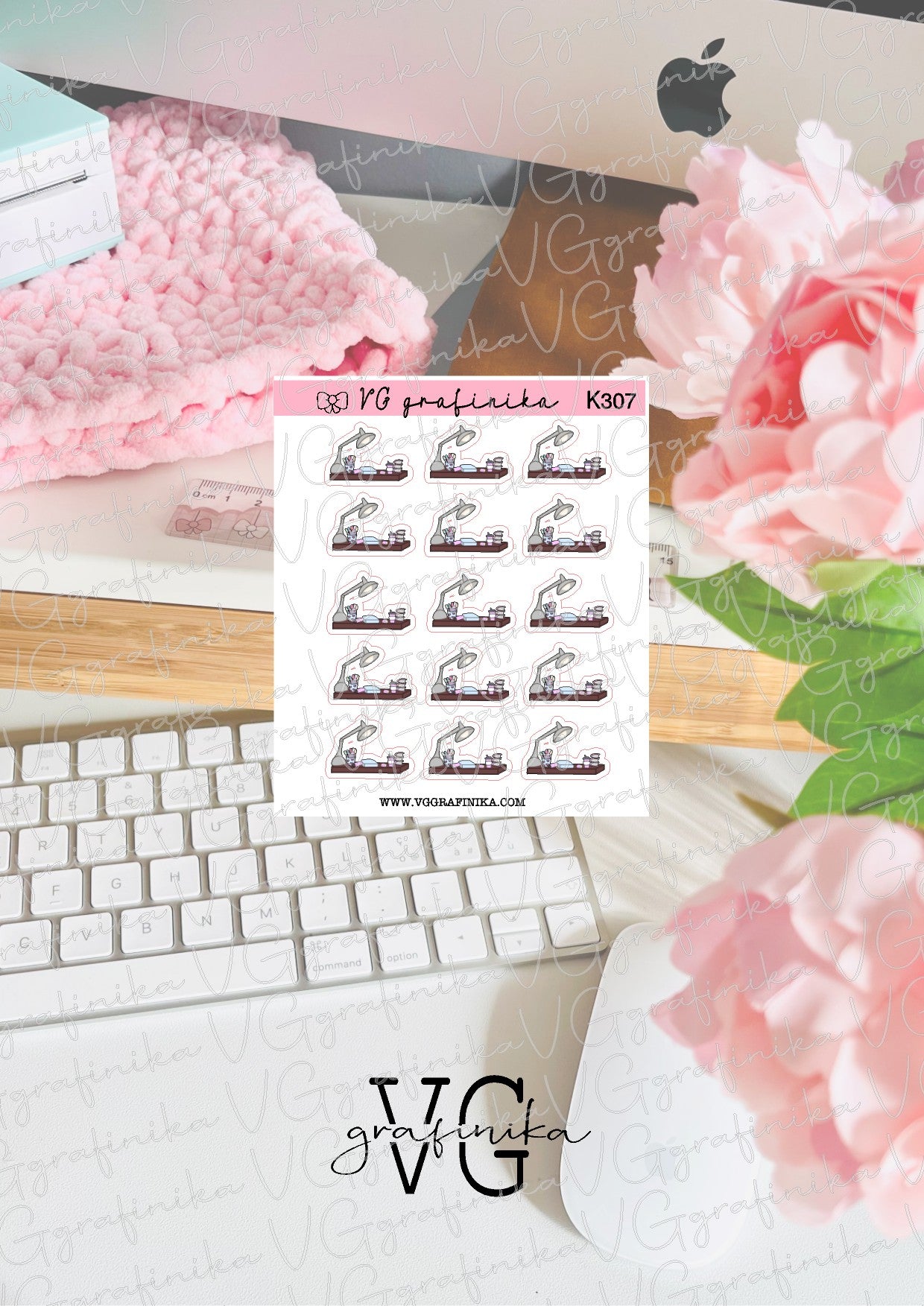 K307 stickers planner time