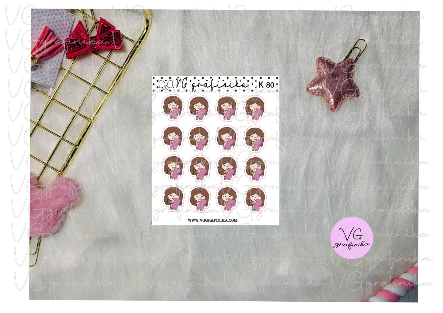 K 80 - vicky - love my pink planner