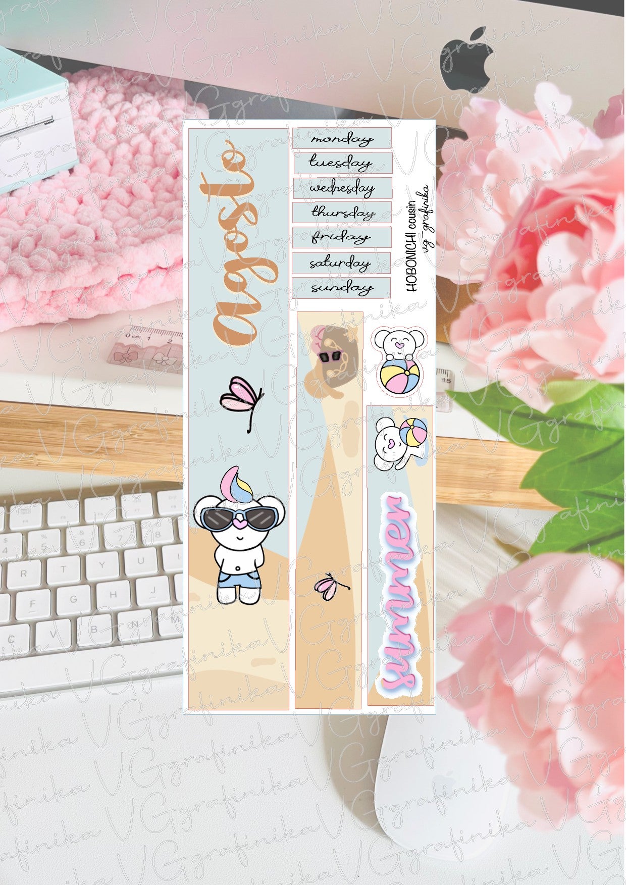 Hobonichi weeks / cousin - MENSILE AGOSTO