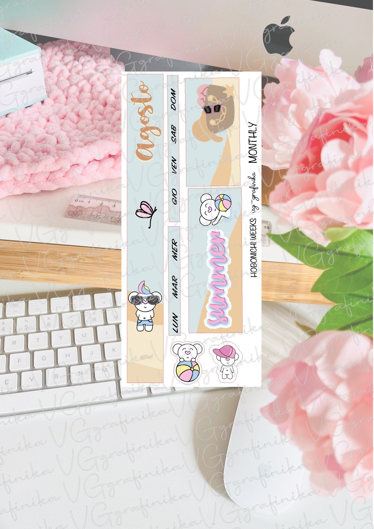 Hobonichi weeks / cousin - MENSILE AGOSTO
