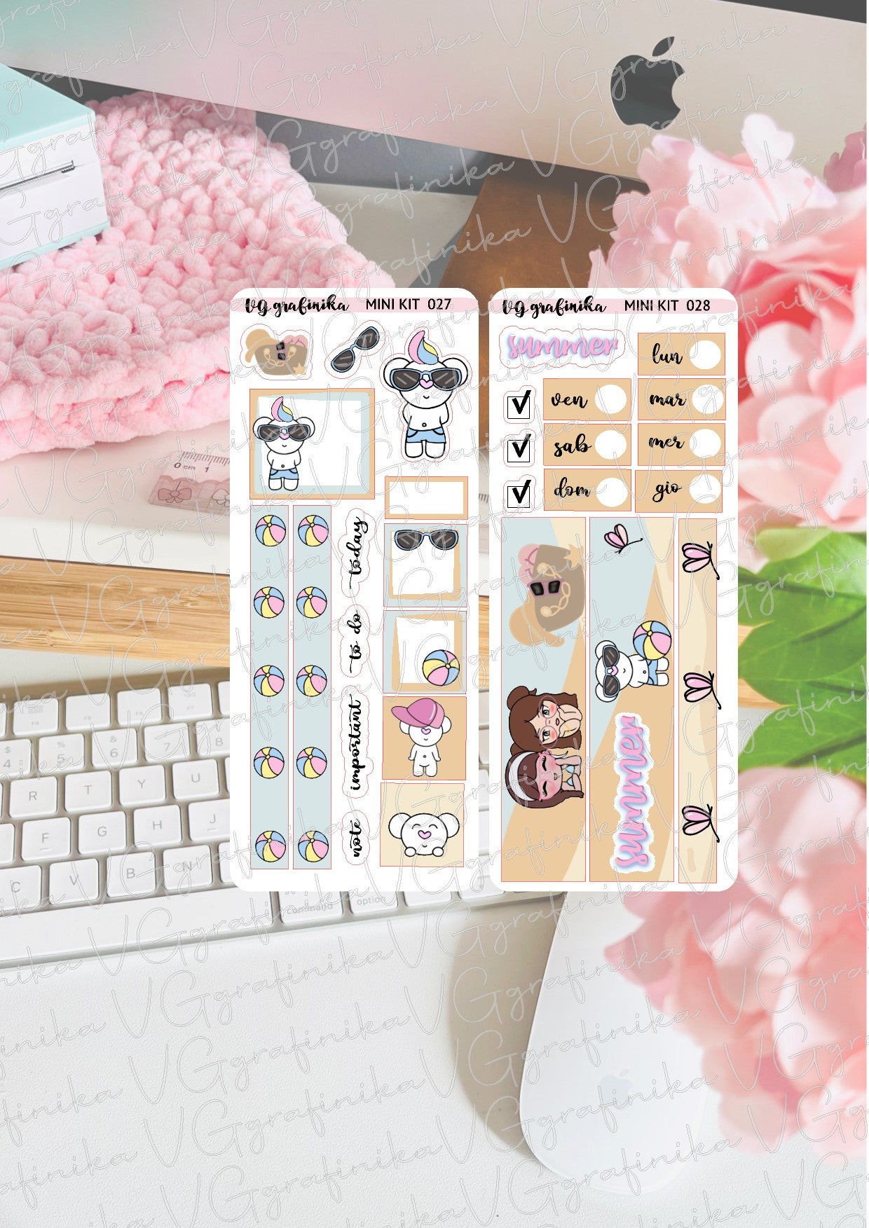stickers sheets - minikit 27 / 28
