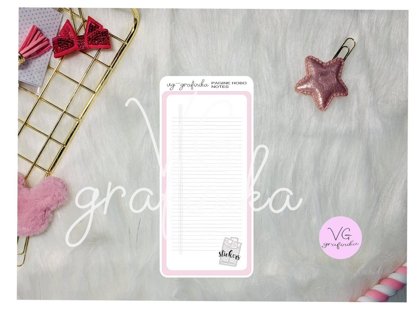 page for weeks - notes stickers