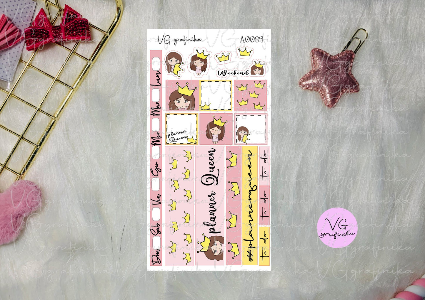 hobo weeks 089 - planner queen Vicky -