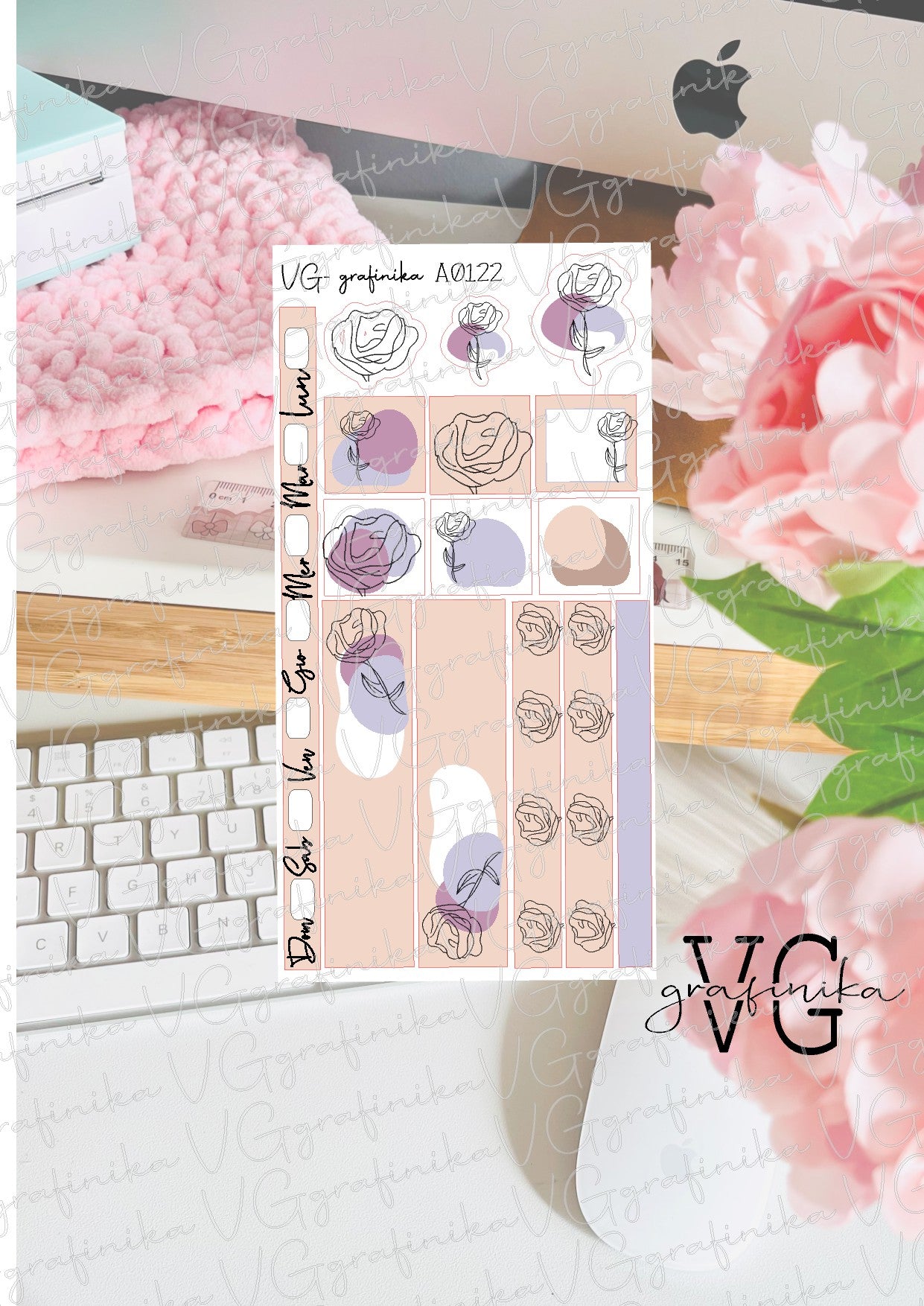 hobo weeks A122 - minimal collection - rose edition