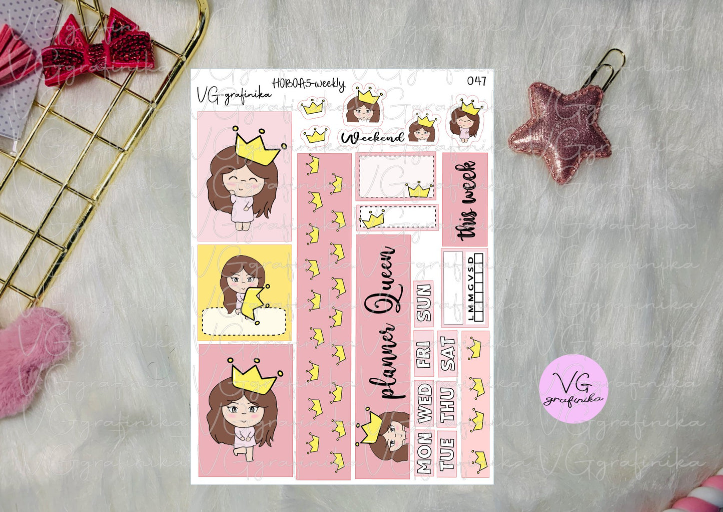 hobo A5 047 - planner queen Vicky -