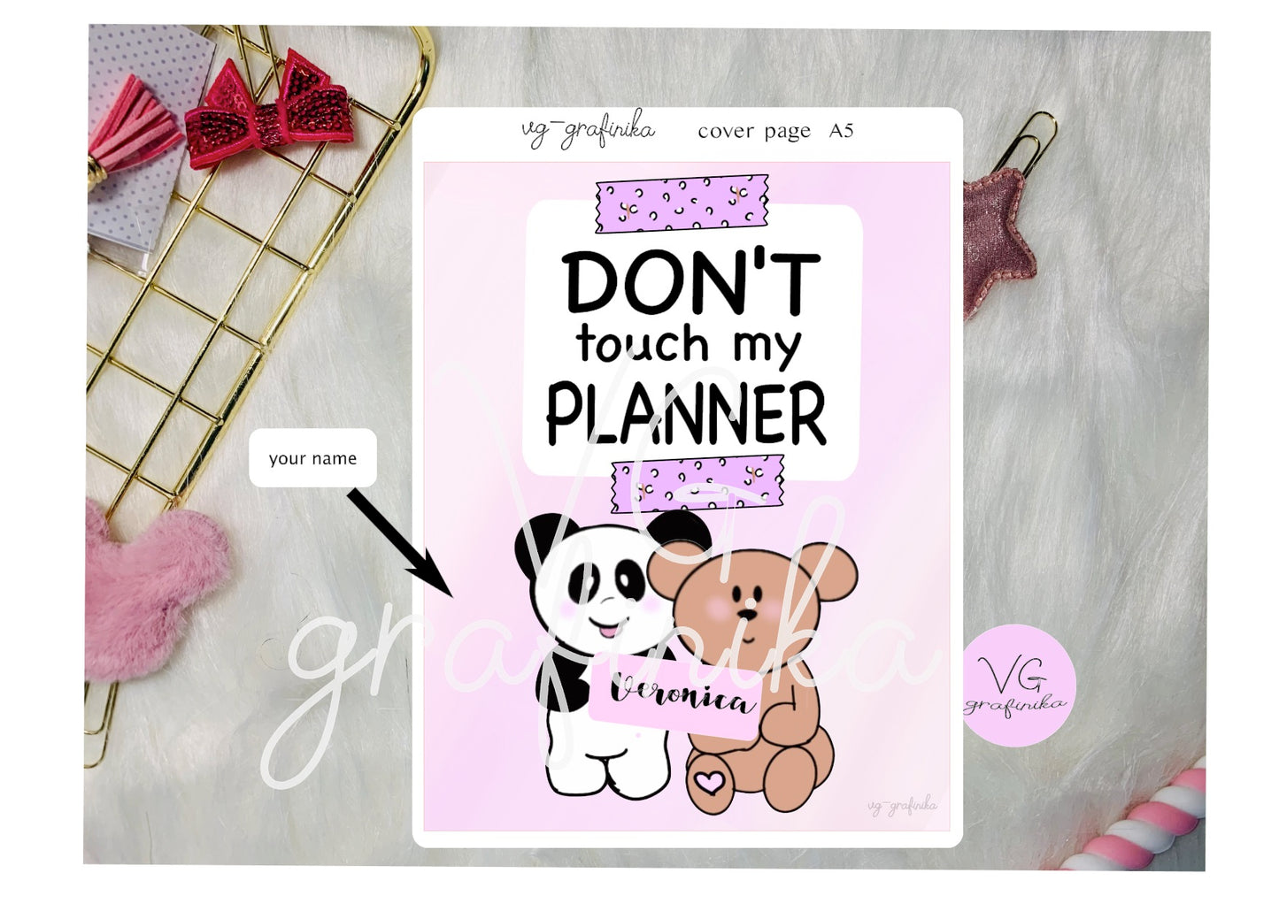 cover page A5 - teddy and bamboo