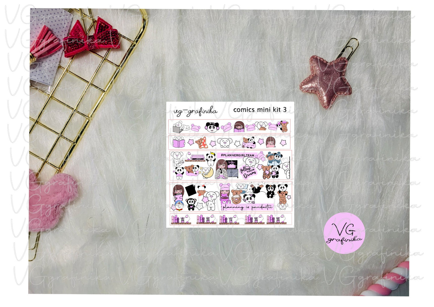 comics collection mini kit 3 - washi strips