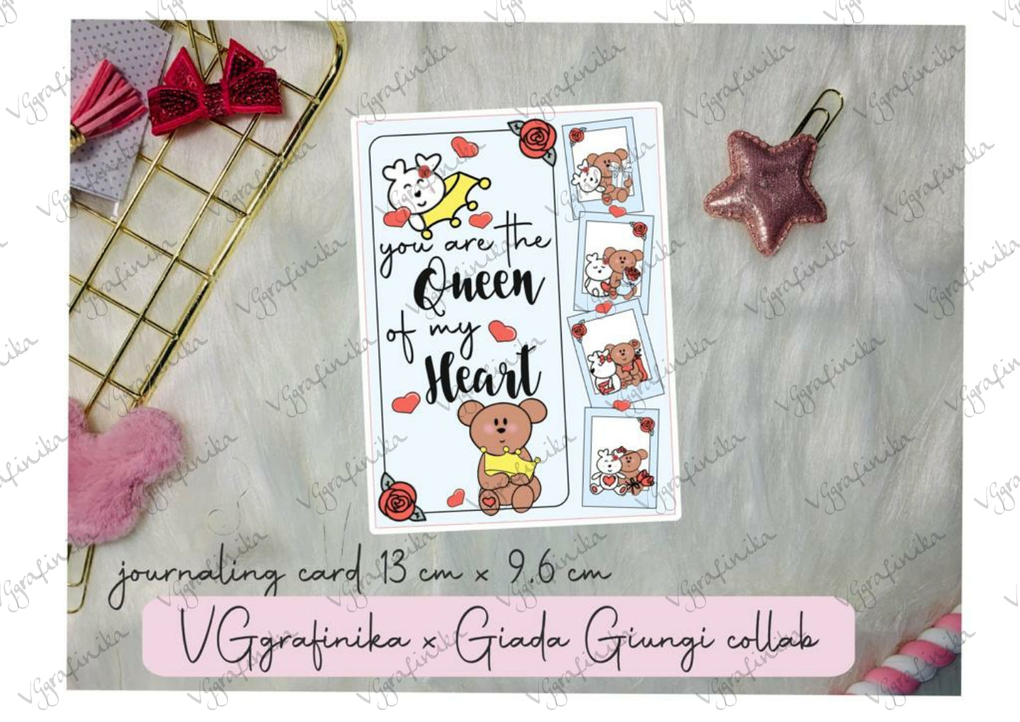 card love: you are the queen of my heart - collab GiadaGiungi